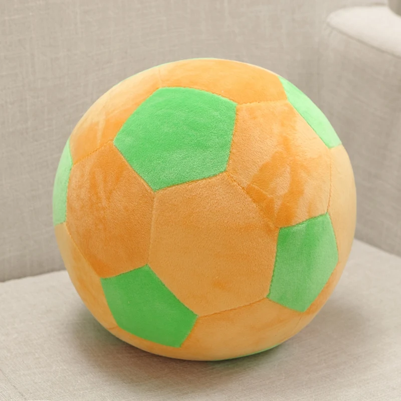 (naranja Verdoso, 20 Cm) Peluche Suave Con Forma De Balón De Fútbol