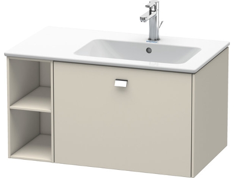 Neceser de pared DURAVIT Brioso 82,0 x 47,9 cm 1 extraíble estantería lateral lavabo a la derecha para lavabo ME by Starck 234683