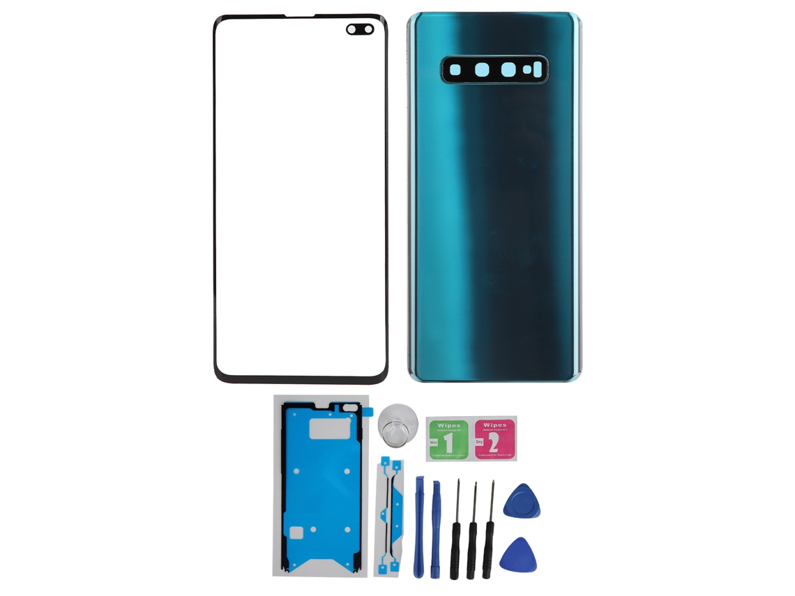 Reemplazo De La Tapa Posterior De Vidrio Del Teléfono Móvil Para Samsung S10+ Plus Verde