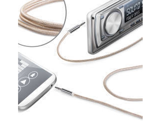 Cable de Audio CELLY (Dorado)