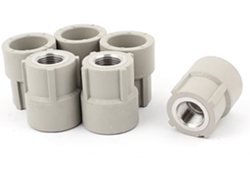 6 Piezas De Conector Recto Para Tubería Ppr Con Rosca Hembra De 1/2"