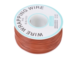 Cable De Cobre Monofilar Con Recubrimiento De Estaño Para Conexión Eléctrica En Placas De Circuitos Impresos, Color Marrón.