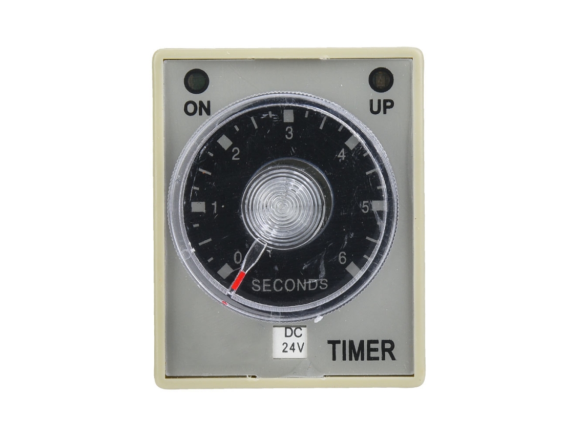 Relé De Tiempo 6s 8 Pines Din Rail Para Equipos Mecánicos Timer Switch Automatización Industrial Dc24v