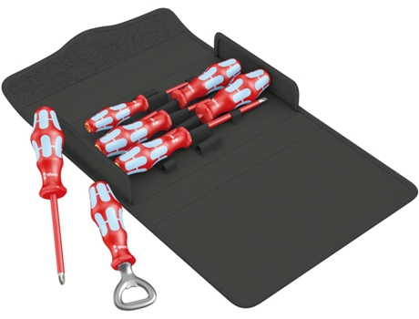 Juego de destornilladores, ac. inox Kraftform 3100 i/7 Set 1 WERA 05022750001