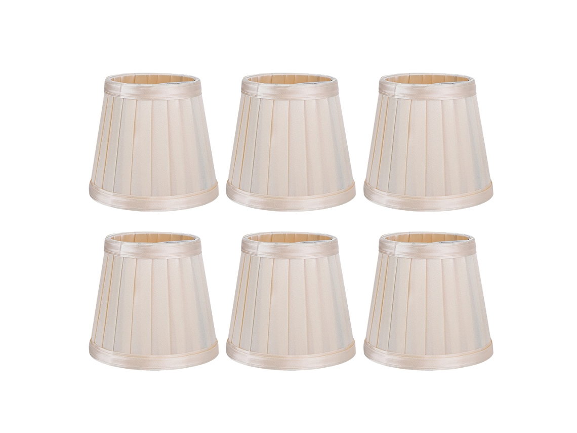 6 Pantallas De Lámpara De Tela Modernas Y Sencillas Para Lámparas Colgantes, De Araña O De Pared Con Casquillo E14. Decoración Del Hogar.