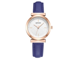 Reloj De Pulsera De Cuarzo Ccq Para Hombre Y Mujer Con Correa De Pu Informal Y Moderna (naranja)