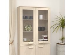 Aparador | Mueble De Comedor | Buffet Superior Hamar Pino Macizo Marrón Miel 85x35x100 Cm Wsd40385