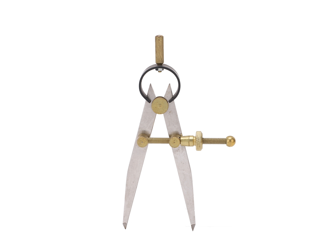 Brújula de ala ajustable, resistente a la corrosión, para manualidades de cuero, 150 mm