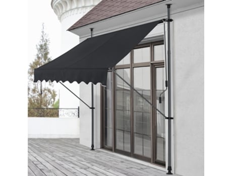 Toldo PRO.TEC (300 x 120 x 200-300 cm - Acero)