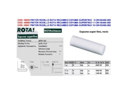 Pintor rodillo rota recambio espuma superfino   5 cm 60400-309 (caja 20 unidades)