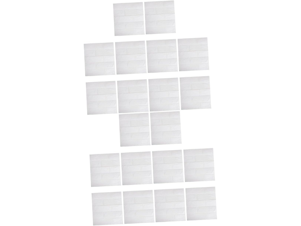20 Paneles Autoadhesivos Con Efecto Ladrillo Para Decoración De Interiores.