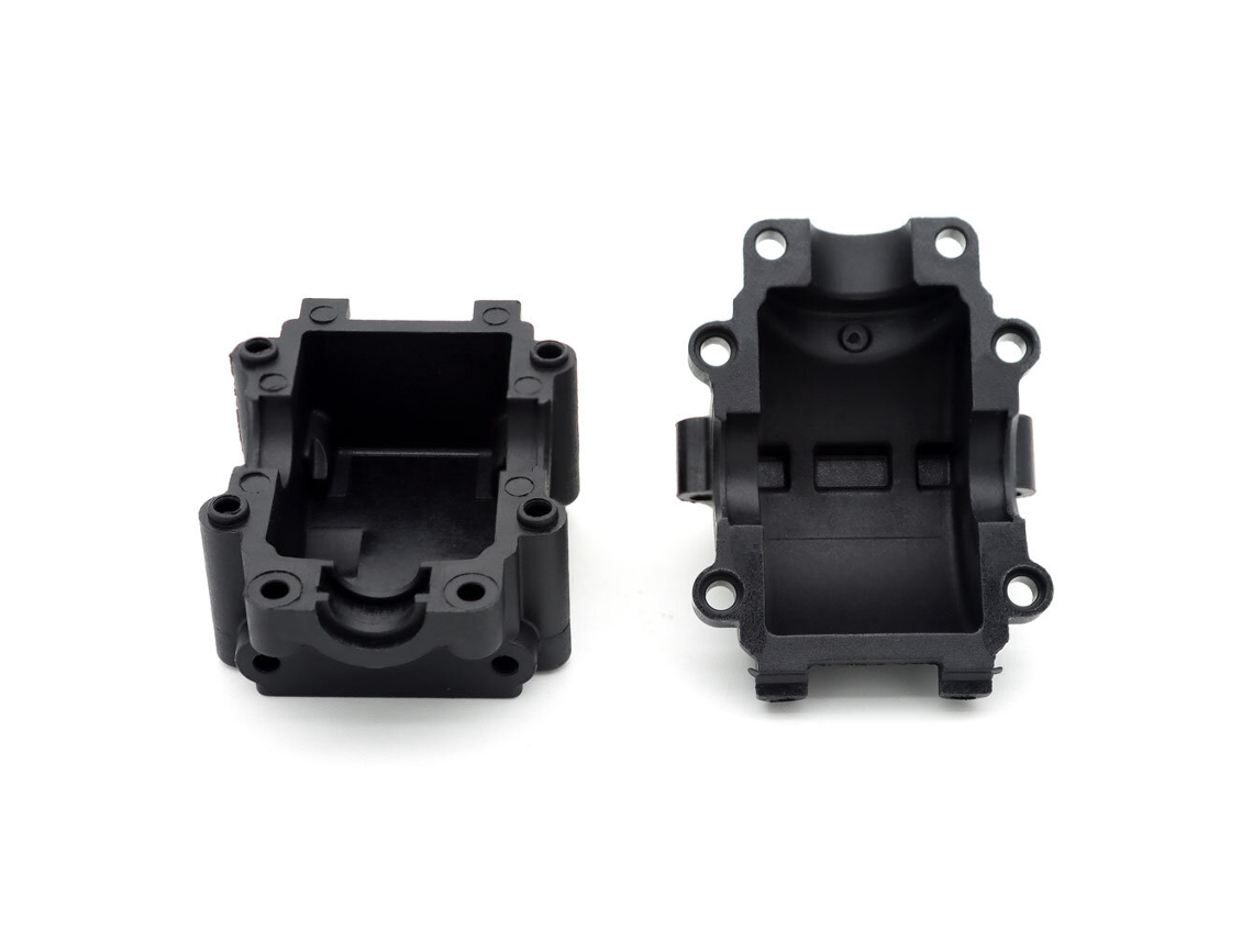 Black2pcs Zd Racing Mt16 1/16 Rc Car Parts Front Rear Gearbox Assembly Vehicles Models Spare Accessories 16007 16008