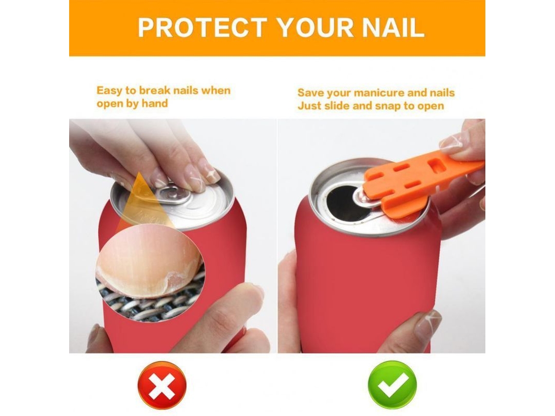Abrelatas De Mano 6 Piezas, Diseño Ergonómico Y Portátil, Multicolor, Para Latas De Bebidas