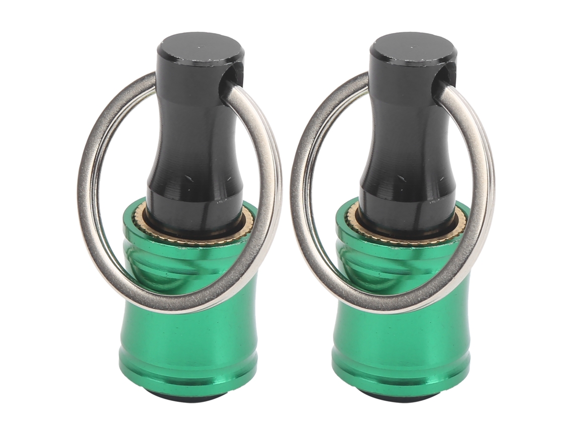 2 Soportes Para Puntas De Destornillador Con Barra De Extensión De Llavero De Liberación Rápida, Aluminio Verde.