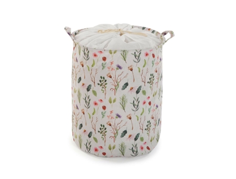 Cesto para Ropa Sucia VERSA Bloemen Poliéster Textil 38 X 48 X 38 Cm