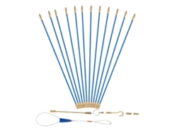 Kit De Agujas De Tracción Para Fibra De Vidrio De 33 Cm, Empujador De Cables Eléctricos De 12 Piezas, Cables De Baja Fricción