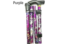 Bastón deslizante de aluminio con diseño floral para senderismo, acampada y como ayuda protectora para la movilidad.