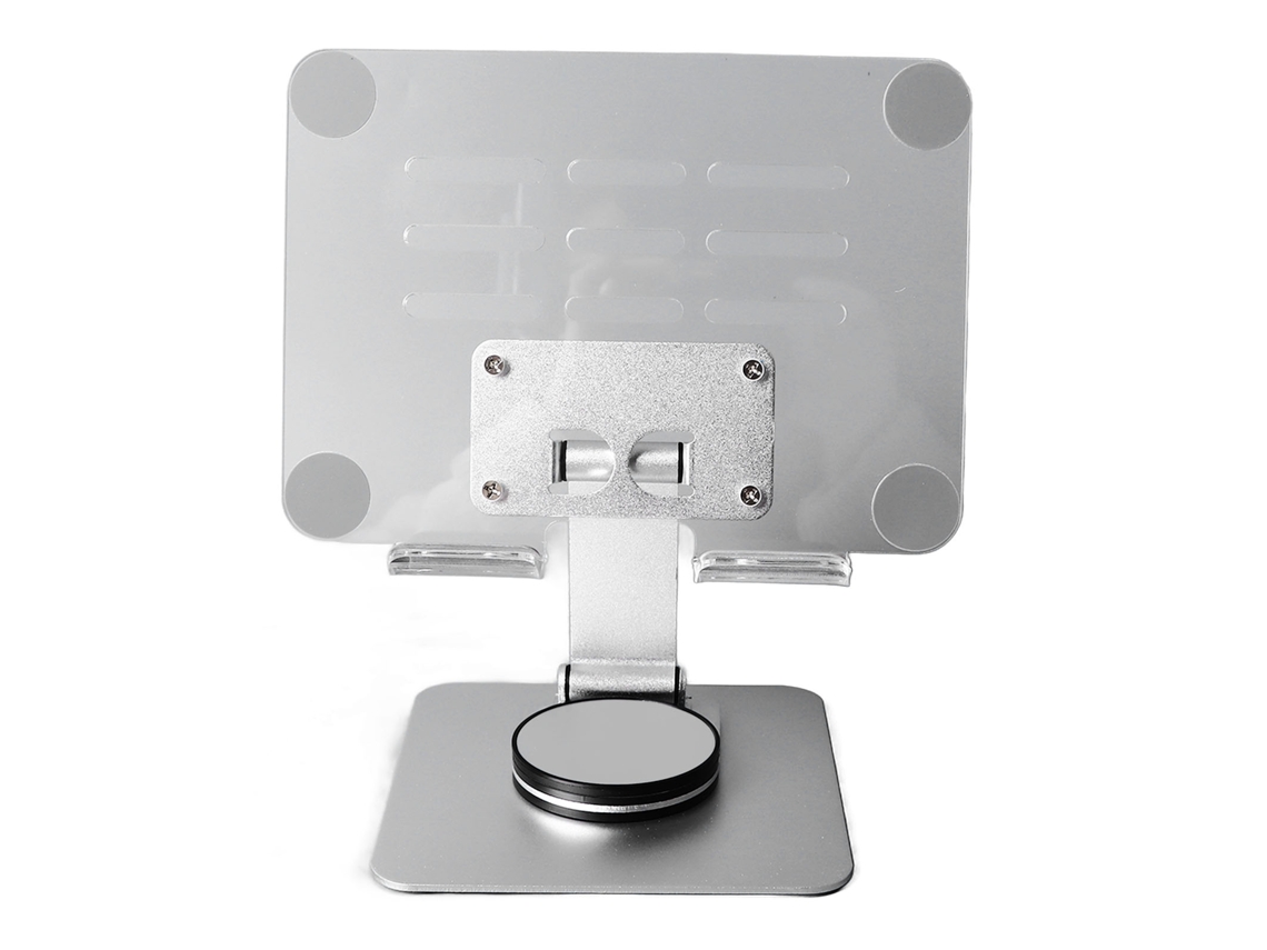 Suporte Para Tablet Plegável Com Painel Ampliado 360° Rotativo Transparente Universal Para Dispositivos Grandes