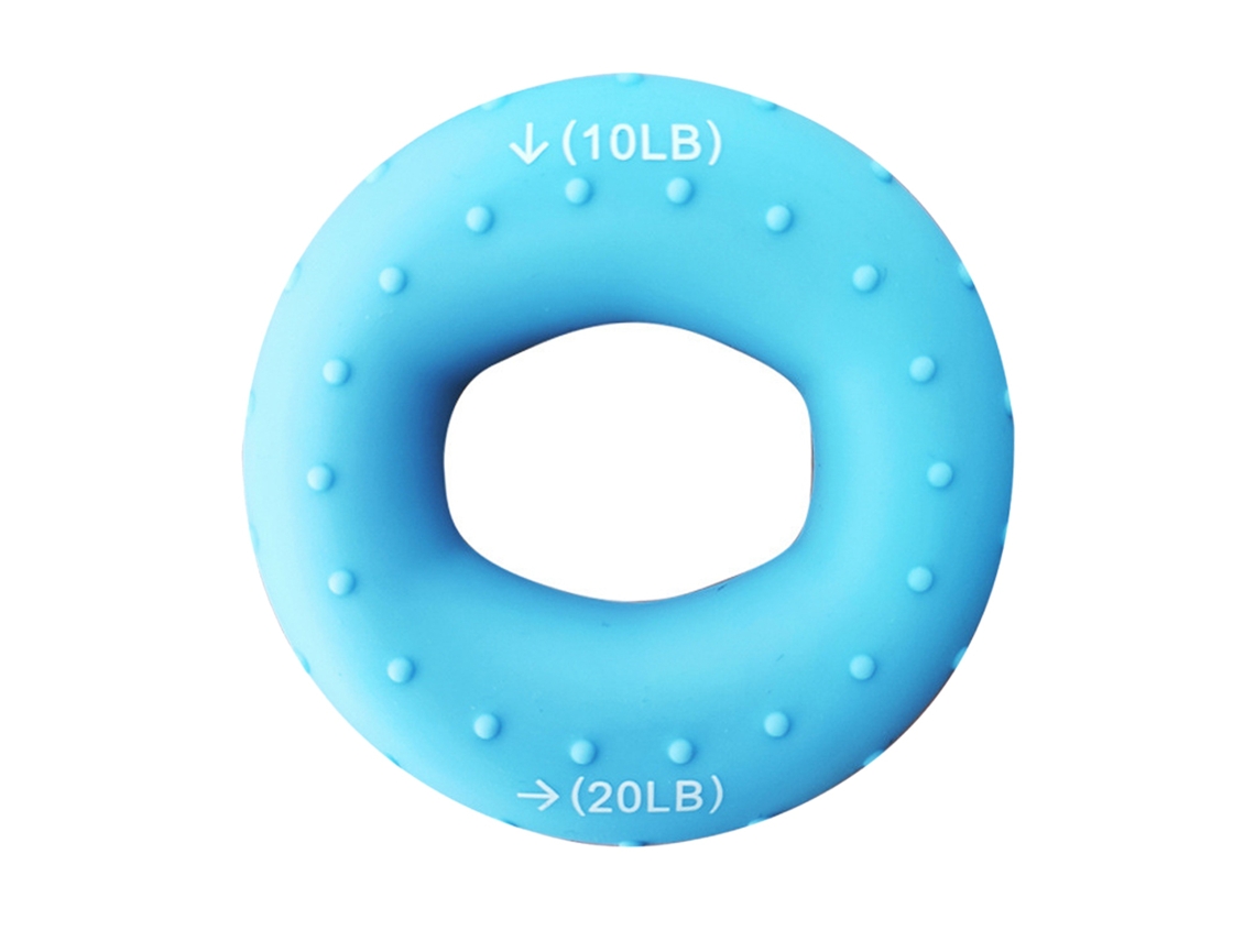 Anillo De Silicona Duradero Para Fortalecer Las Manos Y Los Dedos, Ligero, Azul, 4,5/9 Kg.