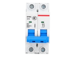 Disyuntor Miniatura Gym1, 2 Polos, 10 A, 400 V Ca, 50/60 Hz, Con Protección Contra Sobrecargas Y Cortocircuitos.