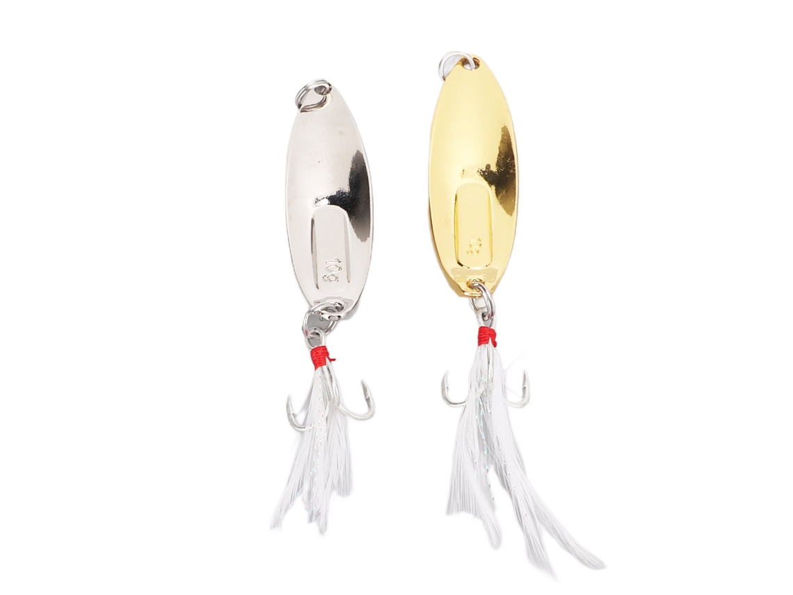 2026rebe-lures De Pesca Cuchara Forma Sanguijuela Secuencial Bait De Metal Duro Para Agua Dulce Salada Trucha Bass10g