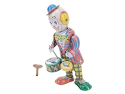 Muñeco De Payaso Mecánico De Hojalata Antiguo De Cuerda Para Decoración De Mesa Y Regalo Para Niños
