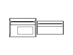 Sobre autoadhesivo Herlitz de formato largo, 75 g/m², sin pasta de madera, 100 unidades