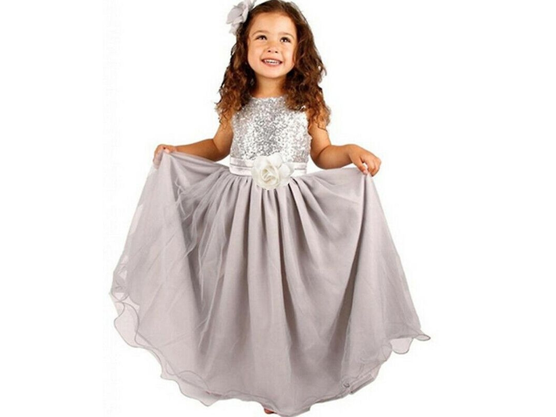 Vestido De Princesa Con Pedrería Para Niñas, Fiesta, Boda, Novia, Damas De Honor, Tutú Vdm
