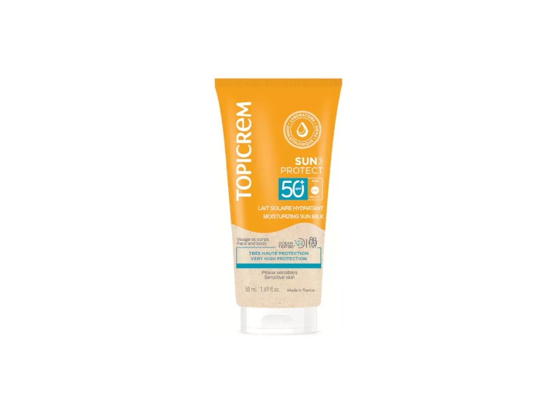 Leche Solar TOPICREM SPF 50 50 ml Hidratante