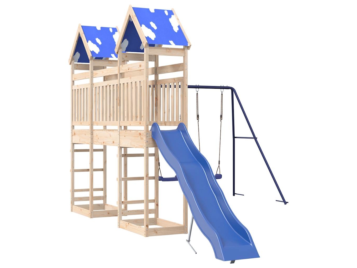 Parque Infantil De Exterior VIDAXL Marrón Madera de pino (316x558x265cm)