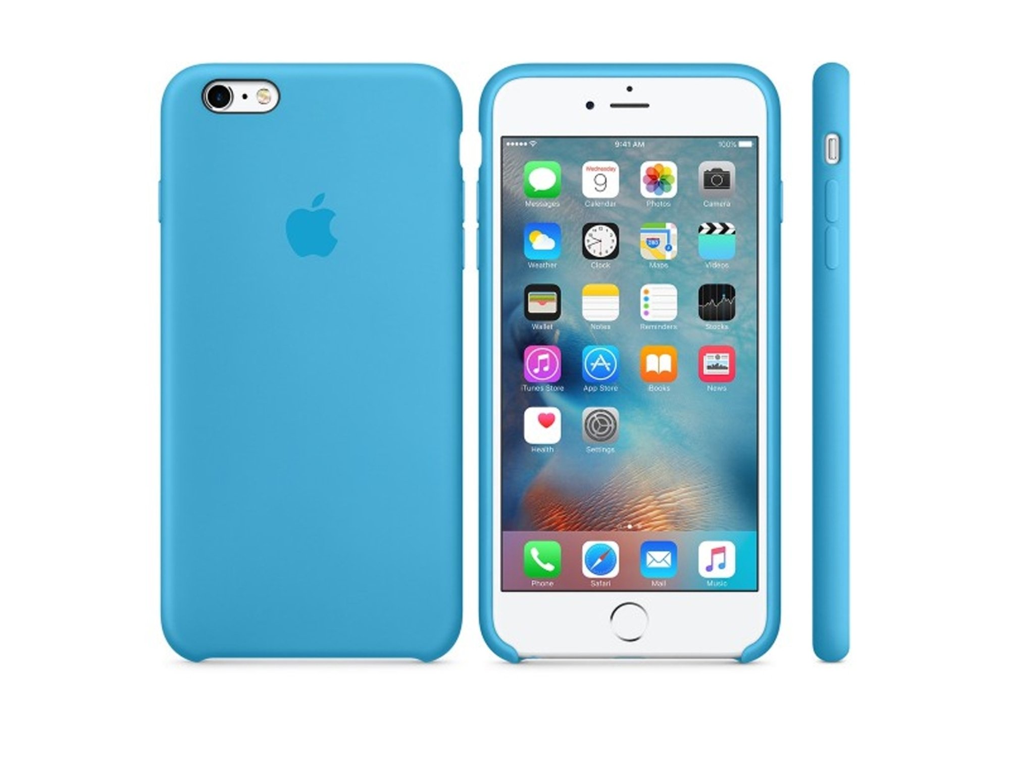 Carcasa APPLE iPhone 6 6s Plus Silicona Azul