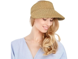 Sombrero De Paja Planchable Ancho Adjustable Para Mujer Verano Protección Solar Playa Plegable