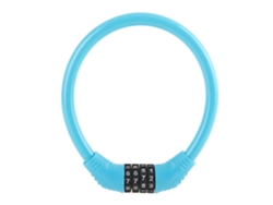 Candado De Cable Para Bicicleta De Alta Seguridad Con Código De 4 Dígitos Antirrobo Para Uso Al Aire Libre Azul