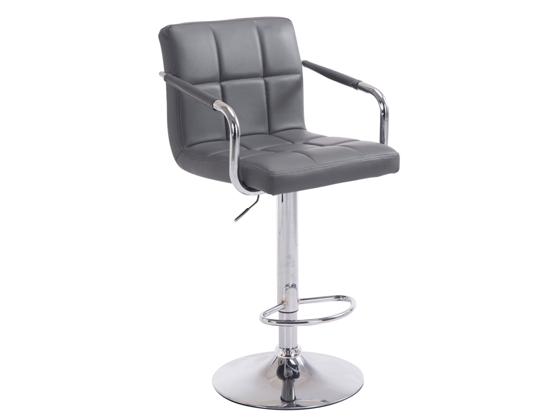 Taburete de bar Lucy V2 gris/cromado Clp