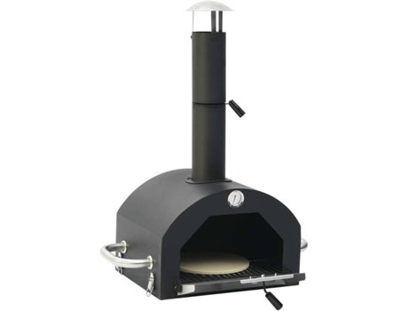 vidaXL Horno de pizza para exterior con piedra para pizza