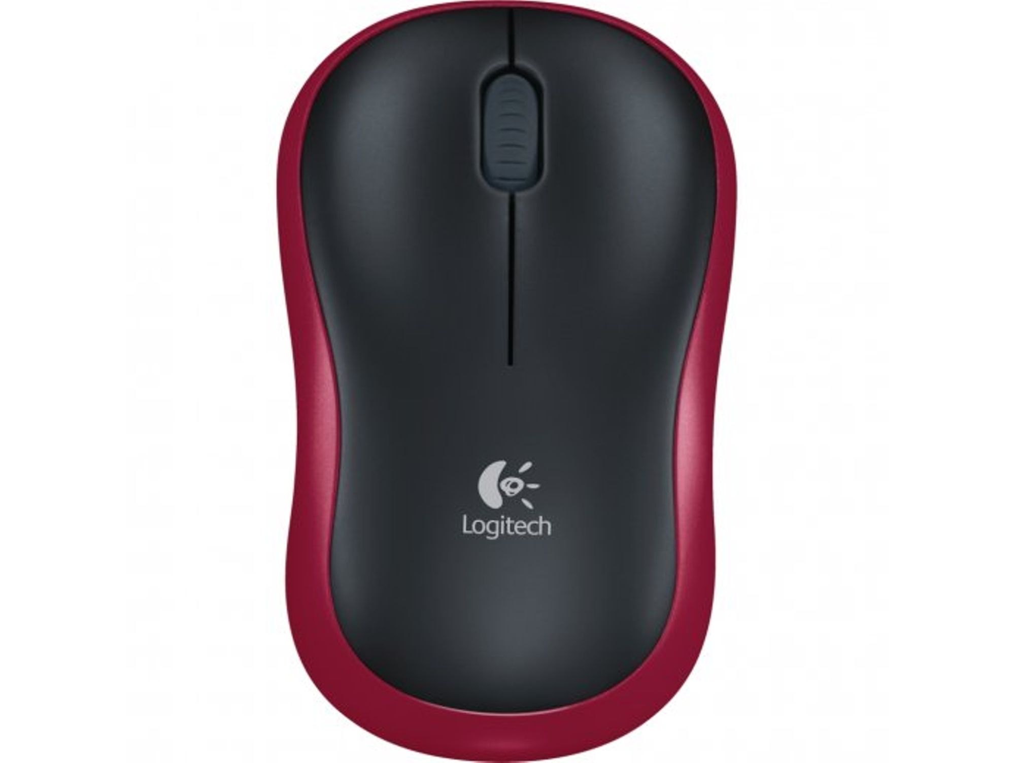 Ratón LOGITECH M185 (Inalámbrico - Casual - 1000 dpi - Rojo)