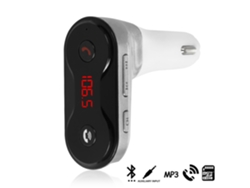Manos Libres Bluetooth Carc8 Para Coche Con Transmisor FM.