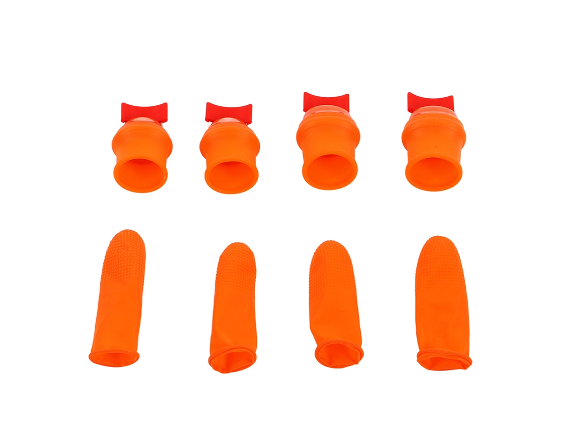 Protector de dedos de silicona, cuchillo de pulgar de acero inoxidable, recolector para pelar verduras, pimientos y frijoles, cuchillo plano Otros