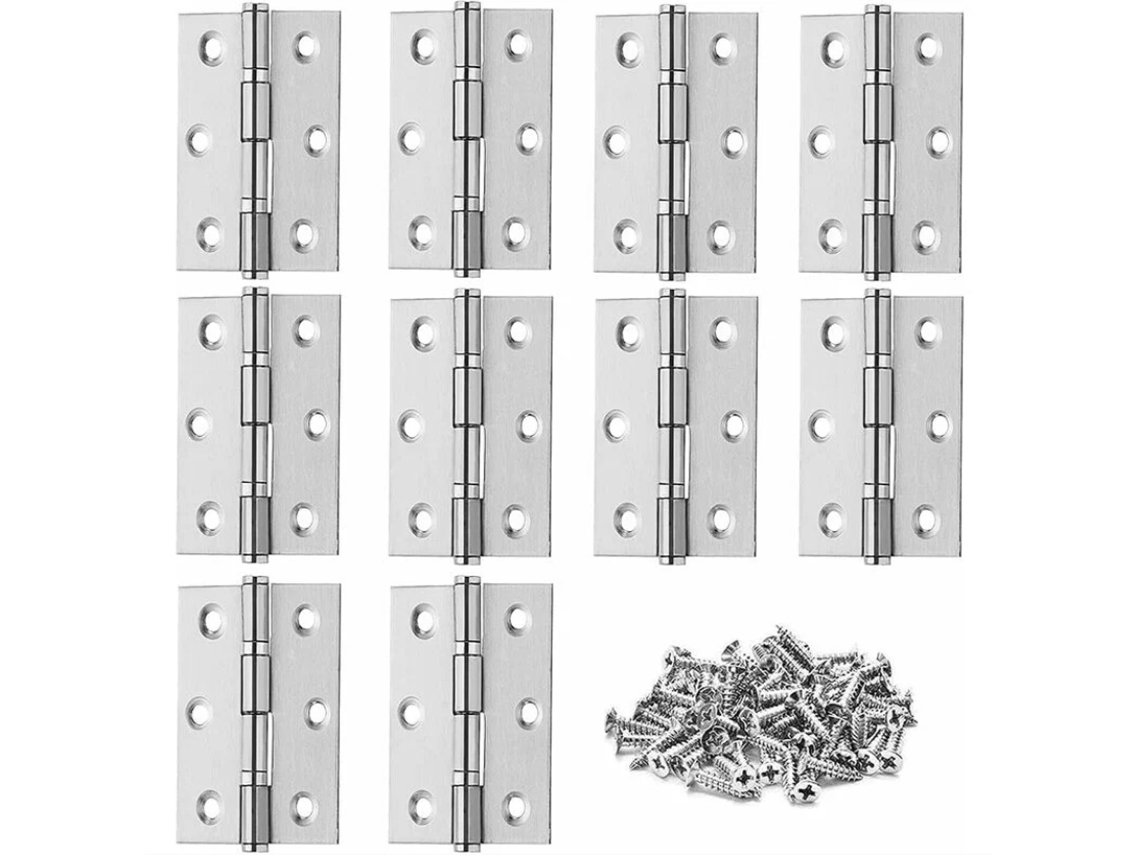 Herrajes Para Puertas Interiores, Bisagras De Acero Inoxidable Fáciles De Instalar Con Mecanismo De Funcionamiento Suave, Resistentes A La Oxidación P
