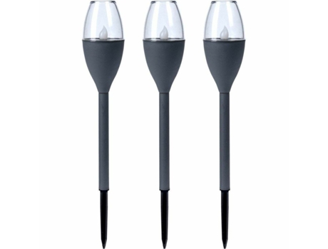 Antorcha de Jardín Progarden Gris oscuro (21 x 8 x 31 cm) (3 Unidades)