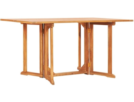Mesa de jardín VIDAXL Marrón Madera (150x90x75 cm)