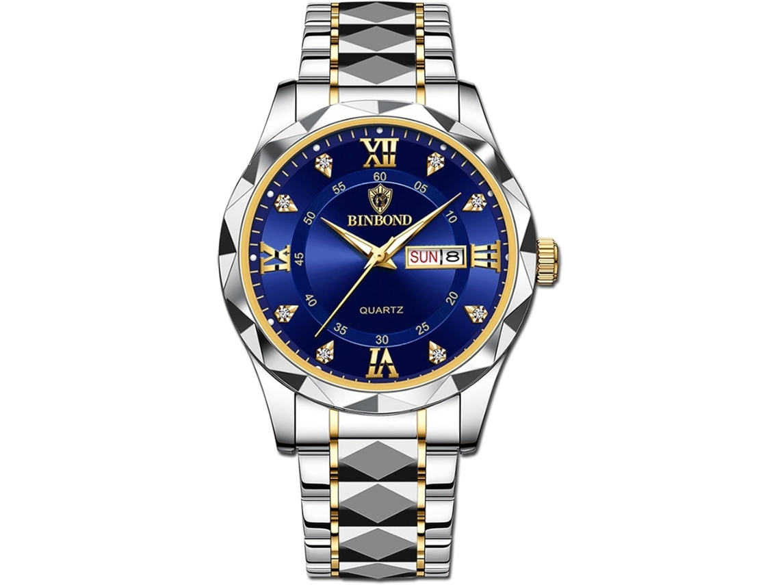 Reloj de pareja con correa de malla magnética con pantalla táctil LED