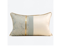 Elegante Funda De Cojín Para Sofá De Dos Colores Para Sala De Estar - Funda De Cojín Rectangular Para La Cintura