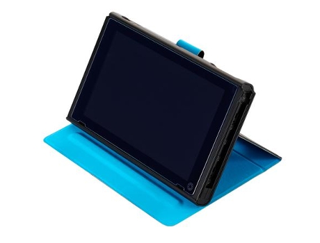 Bigben Interactive Switchflipnplay Consola de mano Estuche de transporte Nintendo Flip Case Negro Azul