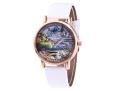 Reloj De Moda Zhoulianfa Con Correa De Piel Blanca Con Estampado De Cocodrilo F-430x