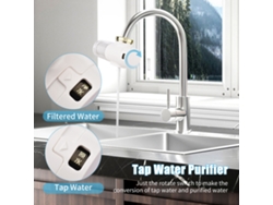 Purificador De Agua Con Filtro Para Grifo Con Sistema De Filtración Acf Dual Que Reduce El Cloro Y Los Sedimentos Para La Cocina.