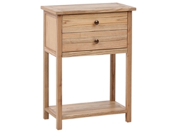 Consola BELIANI Salton de Madera de Sassafrás Marrón Claro 53X31X74