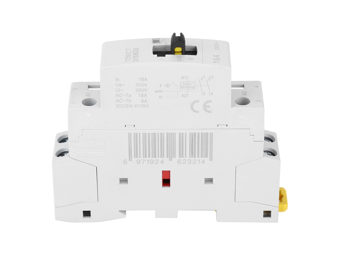 2026horizon-contacto Ac Casero 2p 16a Con Interruptor Manual Din Rail 35mm 230/240v 2no Ip40