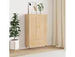 Lovely Home Armario Alto Derivados de Madera 69,5X31X115Cm Roble Sonoma