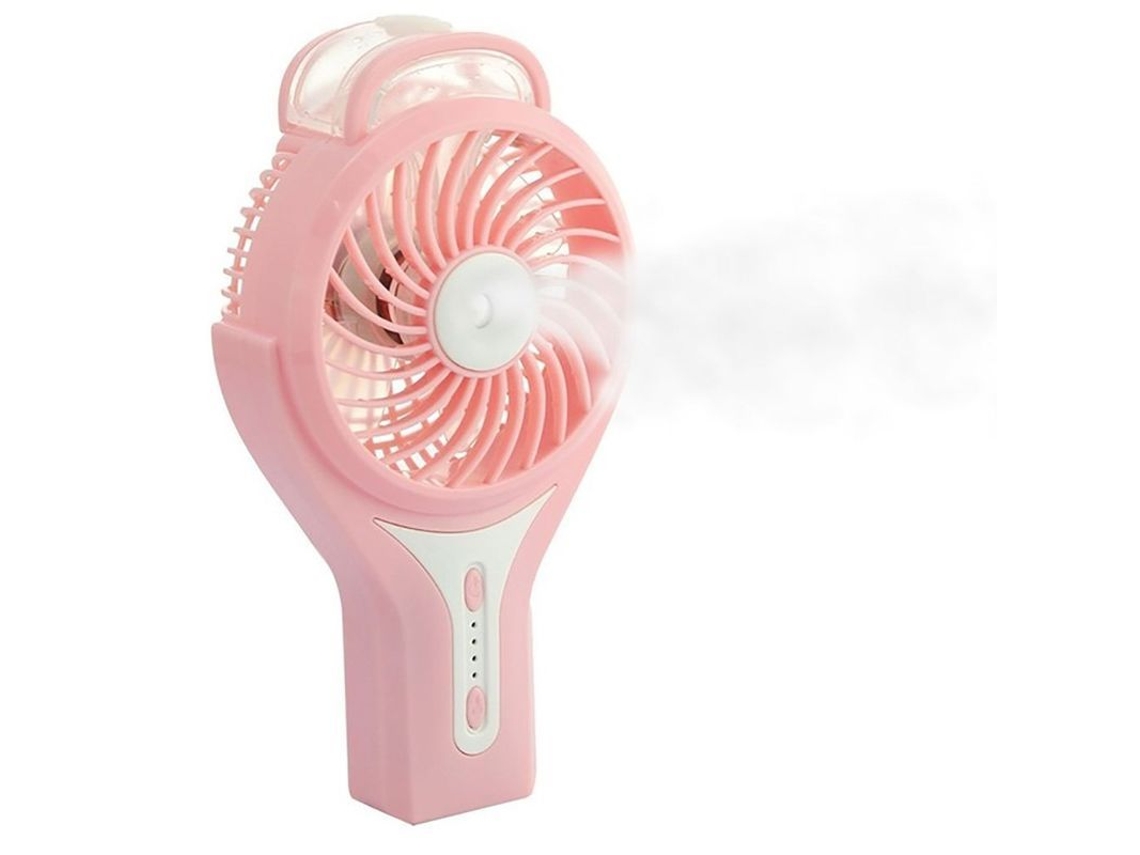 Ventilador Humidificador Portátil Con Pulverizador Tropical Linjou (rosa)